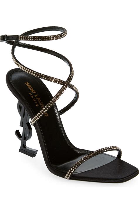 ysl mid heel ankle strap heels|Opyum YSL Heel Ankle Strap Sandal (Women) .